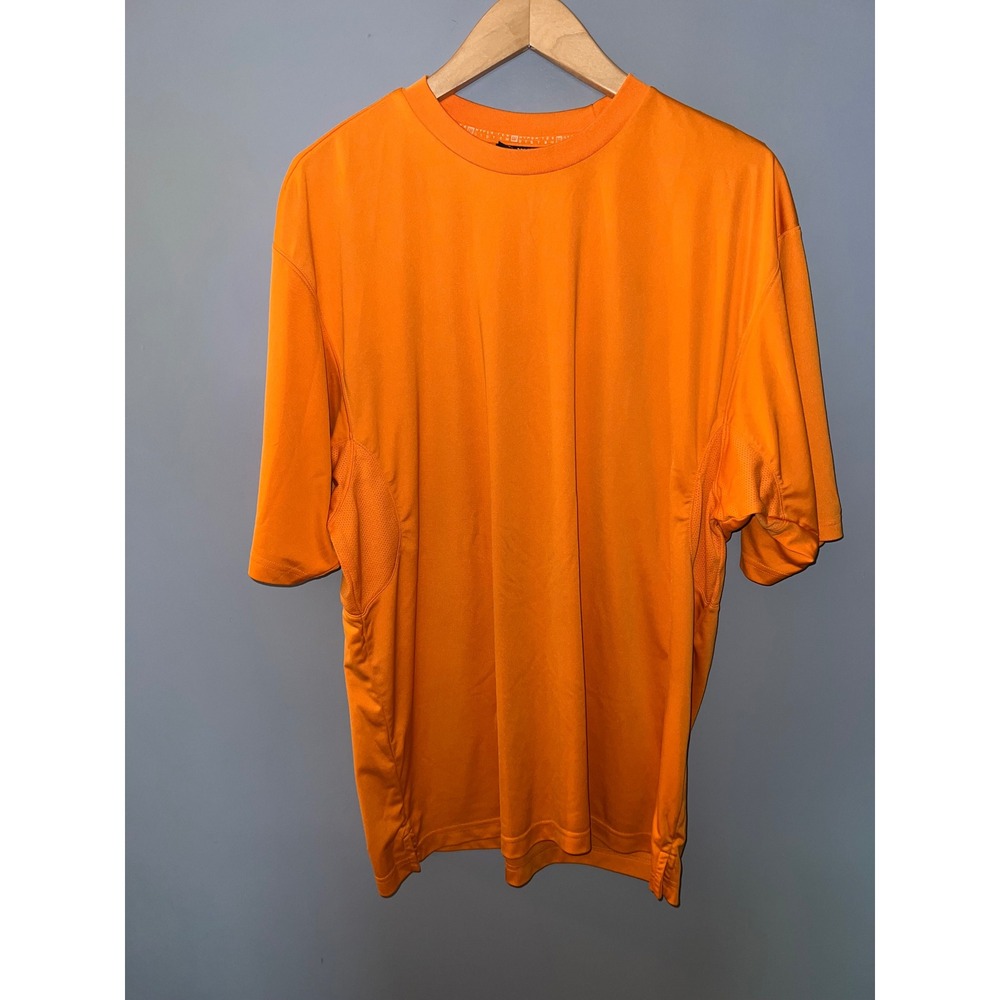 Wilson Hyper-Tek System Mens XL‎ Orange Athletic Performance T-Shirt Mesh Vent